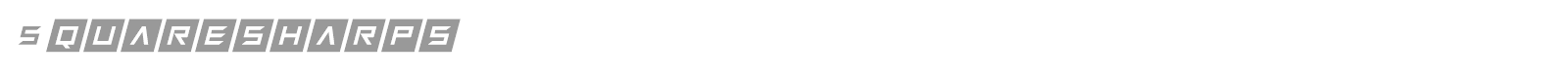 Squaresharps font preview